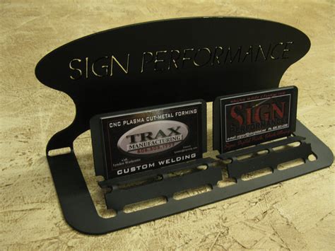 Metal Personalized Business Card Holder by SignPerformance on Etsy