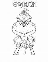 Grinch Coloring Pages  Portrait Of Grinch Download Printable PDF sketch template