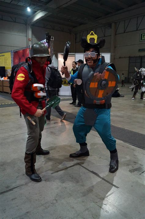 [Self] Me as Red Soldier and a friend as Blu Demoman from Team Fortress 2 : r/cosplay