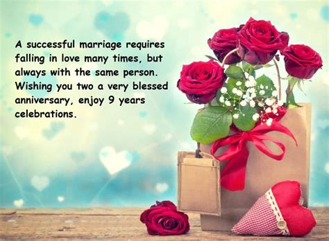 9th Marriage Anniversary Sayings Quotes Images | Best Wishes