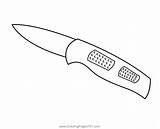 Cutting Board And Knife Coloring Page For Kids  Free Crocodile sketch template