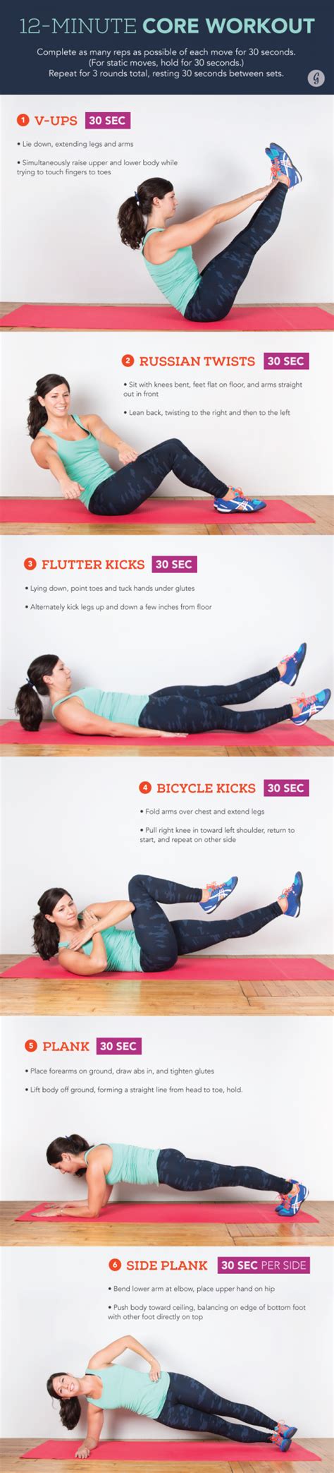 Bodyweight Core Workout: Upper Abs, Lower Abs, Obliques, and More