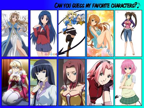 My Top Ten Favorite Female Anime Characters by zeaespon on DeviantArt