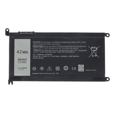 Laptop battery WDX0R for Dell Inspiron 13 5368 5378 5379 7368 7378 14 7460 P58F FC92N 3CRH3 ...