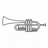 Trombone Coloring Page sketch template