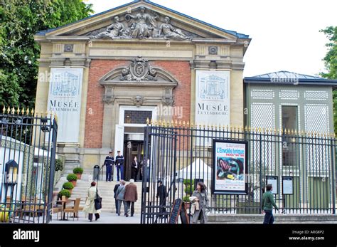 Paris France, Tourists Outside "Musee du Luxembourg" Museum in ...