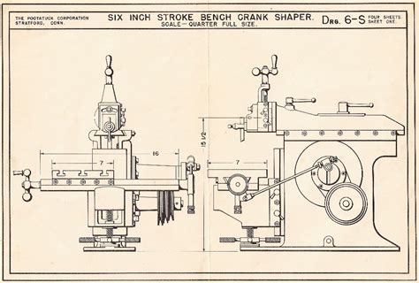 New Project: Plans for a Metal Shaper With a Six Inch Stroke | Metal working projects, Machine ...