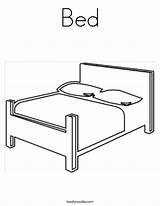Bed Coloring Page  Twisty Noodle sketch template