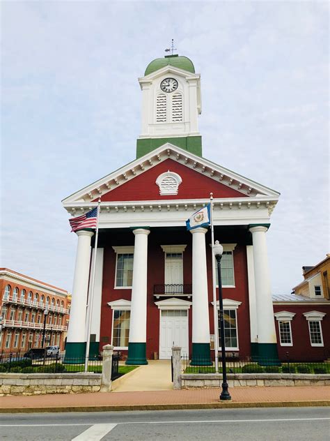 Jefferson County Courthouse in Charles Town, West Virginia. Site of John Brown trial in 1859 ...