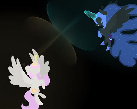 Nightmare Moon Vs Celestia by DolphinTales on DeviantArt