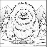 Yeti Coloring Pages  Free & Printable sketch template