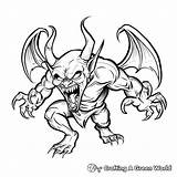 Demon Coloring Pages  Free & Printable sketch template