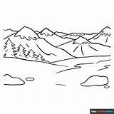 Rocky Mountain Coloring Pages sketch template