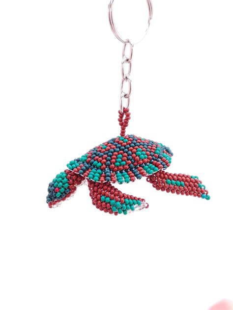 Beaded Turtle Keychain » Tribal Roots