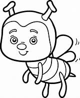 A Cute Bee coloring Page  Download Print Or Color Online For Free sketch template