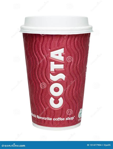 Costa Coffee Cup editorial stock image. Image of chain - 151477904