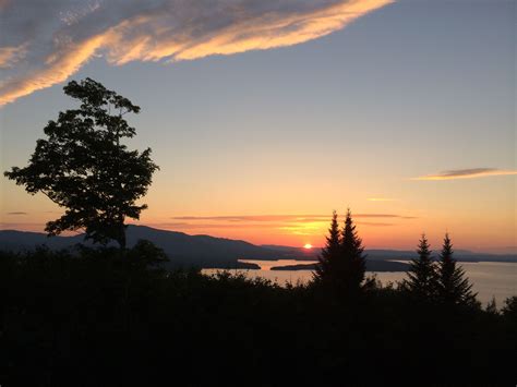 Sunset over Moosehead Lake, Greenville, Maine | Moosehead lake maine, Vacation trips, Beautiful ...