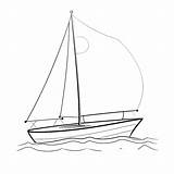 Yacht coloring page – Coloring Corner sketch template