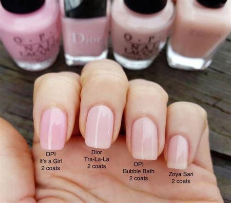 4 options tested by me personally with 2 coats each. OPI Its a Girl ...