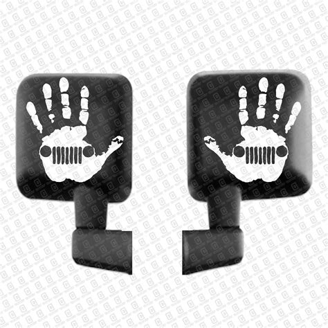 Pair Jeep Wave Vinyl Decal | Jeep Wrangler Decal