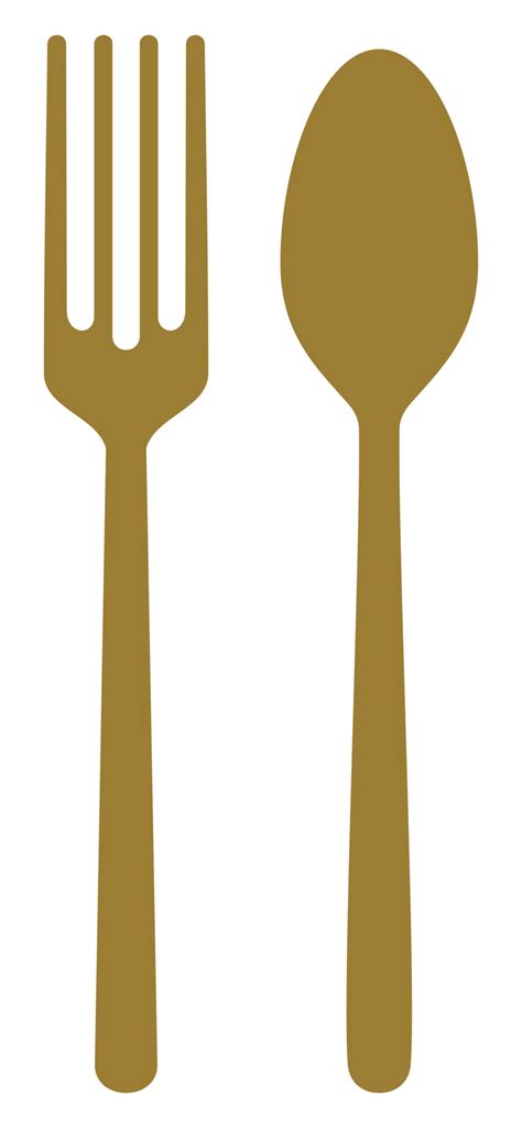 Spoon and Fork for Icon Symbol for Logo, Pictogram or Graphic Design ...