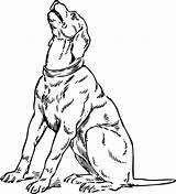 Dog Barking Drawing Sketch Coloring Page sketch template