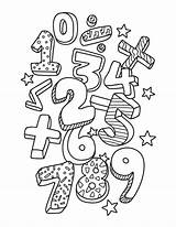 Printable Math Coloring Page sketch template