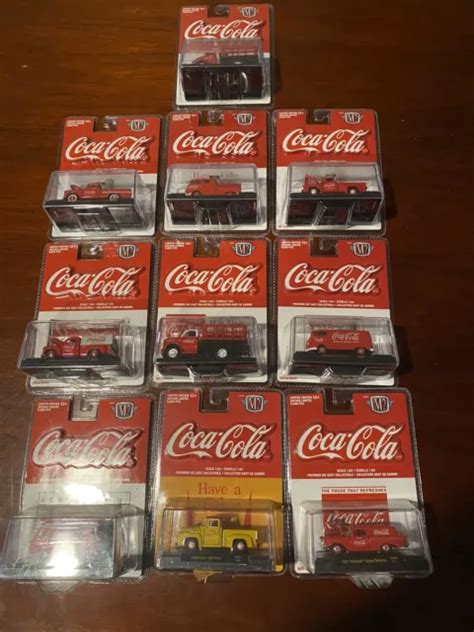 COKE M2 MACHINES Coca-Cola Car Lot 10 Cars Limited Edition 1:64 Scale Soda $45.00 - PicClick