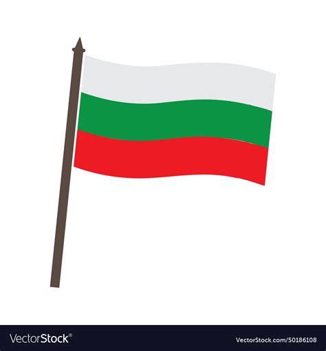 Bulgarian flag icon Royalty Free Vector Image - VectorStock
