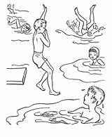 Swimming Coloring Pages  Best For Kids sketch template
