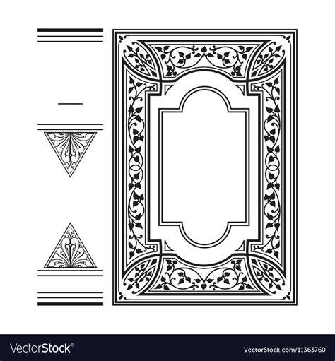 Old book cover Royalty Free Vector Image - VectorStock