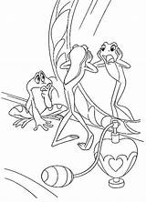 Princess And The Frog Kissing Coloring Pages sketch template