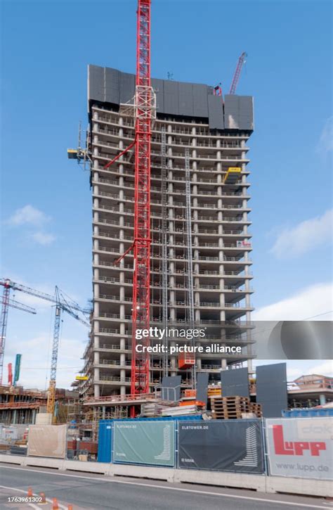 View of the Elbtower construction site. At 254 meters high, the... News Photo - Getty Images