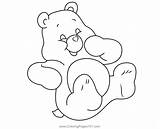 Wish Bear Coloring Page For Kids  Free Care Bears Printable sketch template