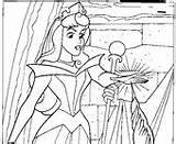 Sleeping Beauty Spinning Wheel Coloring Page sketch template