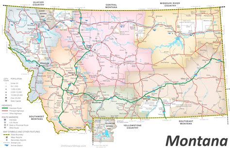 Montana Printable Map