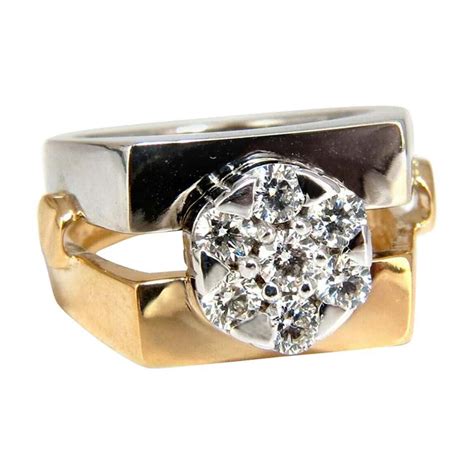 Diamond Cluster Men's Ring at 1stdibs