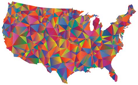 Download Low Poly United States Map SVG | FreePNGImg