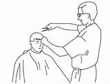 Free Online Hairdresser Colouring Page Kids Activity Sketch Coloring sketch template
