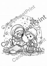Islamic Coloring Page For Kids Mosque Moschee Hijab Islamische  sketch template