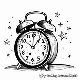 Alarm Clock Coloring Pages  Free & Printable sketch template