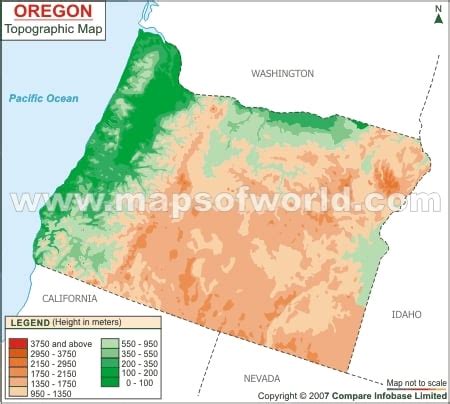 Elevation Map Of Oregon Oc Oregon - vrogue.co