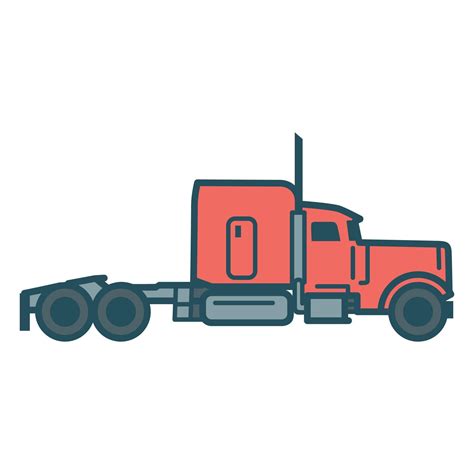 Red Truck Color Stroke 21675139 Vector Art at Vecteezy