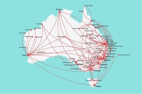 Qantas Network Map