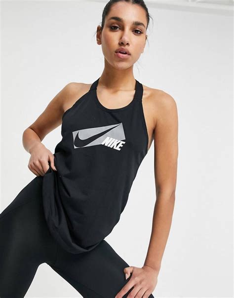 Nike Womens Activewear | Dry Elastika Tank In Black Black | Taylan Ozkan