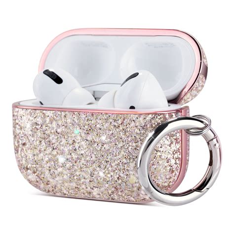 Airpods Pro Case, ULAK Luxury Leather Glitter Full Body Protective ...