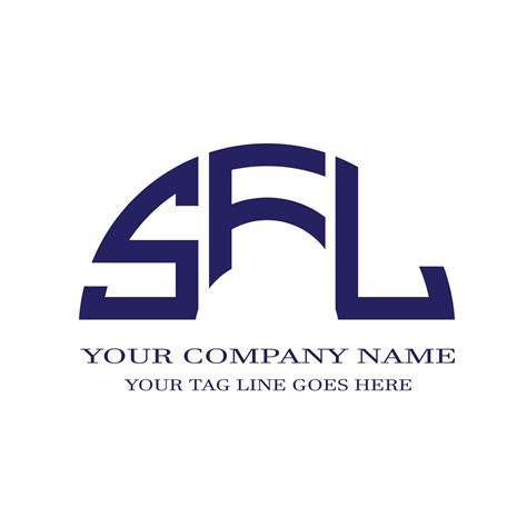 SFL letter logo creative design with vector graphic 8464869 Vector Art ...