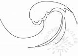 Wave Coloring Pages Wave1 Sketch Page sketch template