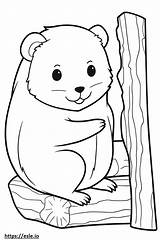 British Timber Kawaii coloring Page sketch template