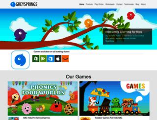 Access greysprings.com. Educational games for Preschool and Kindergarten kids